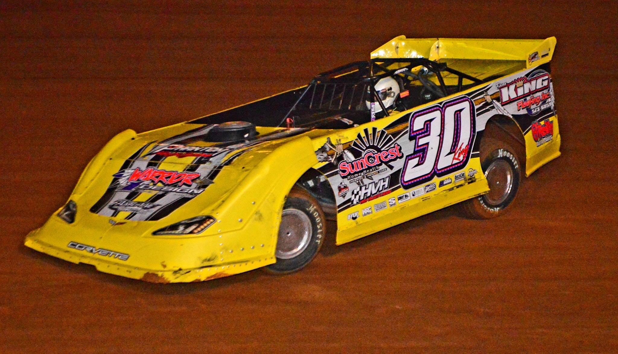 #30 racing under the lights